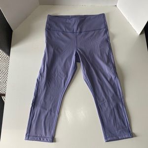 Athleta Violet Cropped Leggings (Size L)